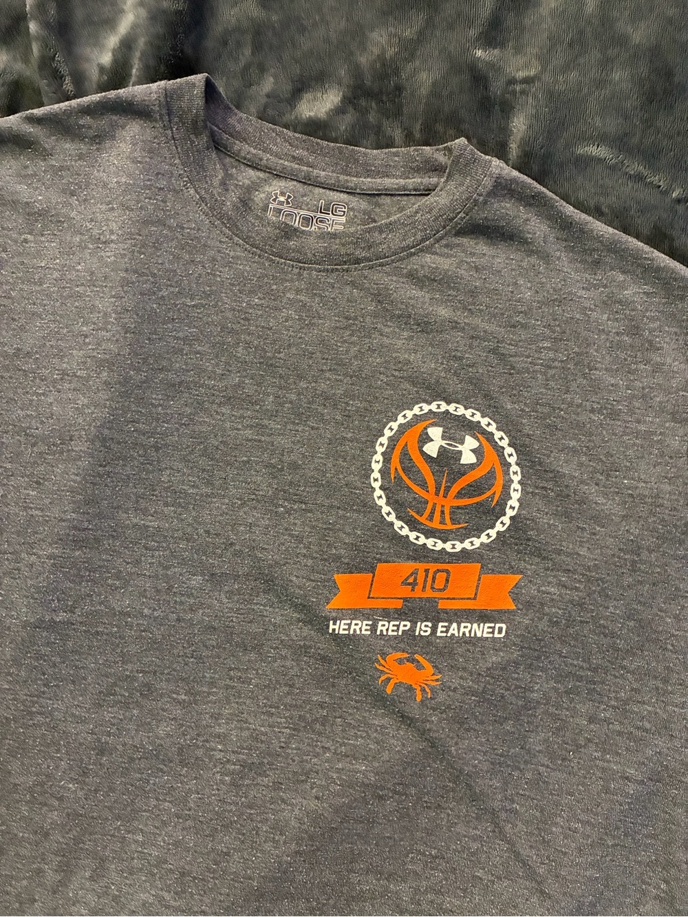 Under Armour Gray & Orange Will Barton Basketball Tee